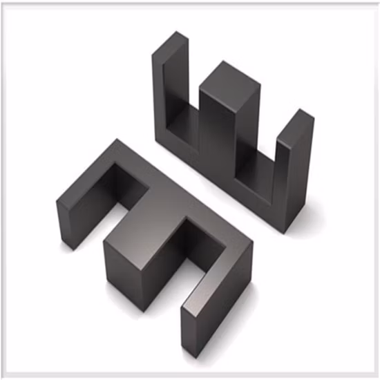 Kundenspezifische Magnete Leistungsstarker, kundenspezifischer Ni-Zn-Mn-Zn-Weichferritkern mit E-Kern